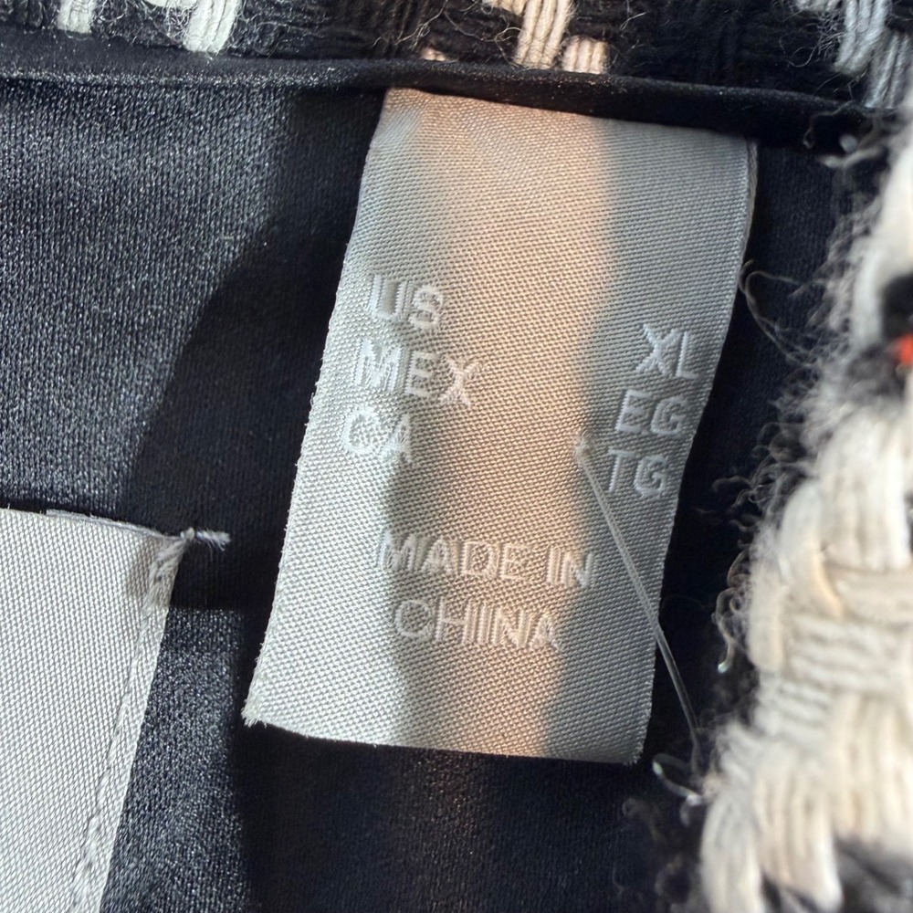 Liz Claiborne Wool Jacket – XL Black White Houndstooth Cropped - Picture 8 of 14